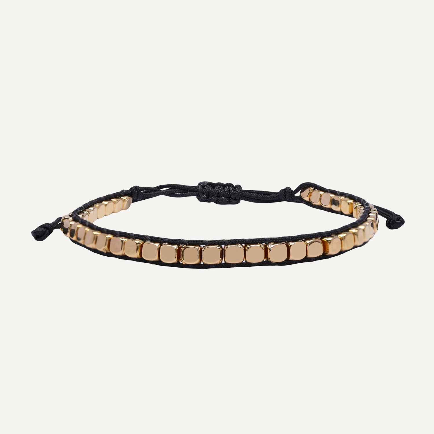 PULSERA DE HILO BLACK SQUARE GOLFI