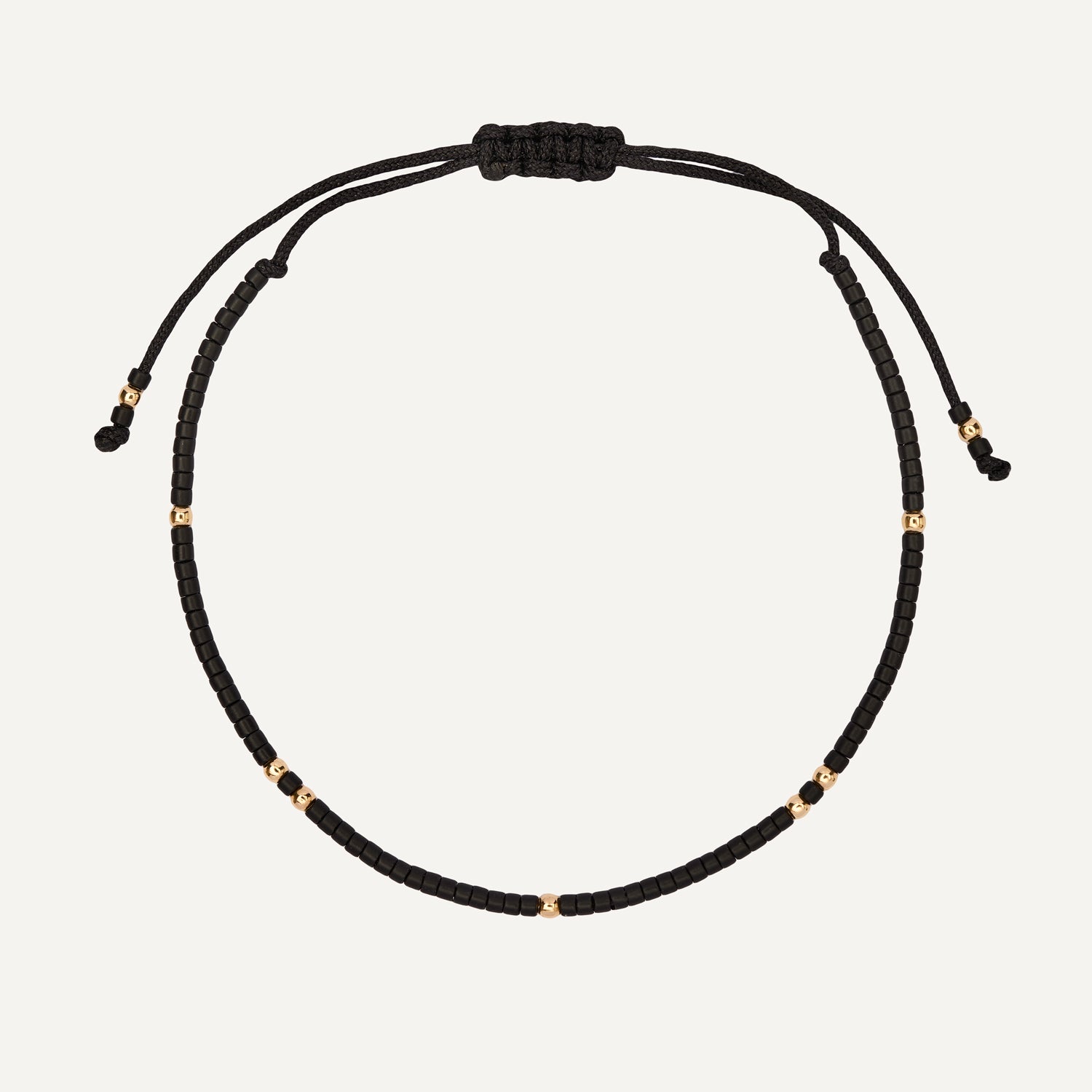 PULSERA DE HILO BLACK GOLFI BUENA FORTUNA