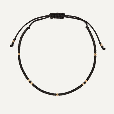 PULSERA DE HILO BLACK GOLFI BUENA FORTUNA