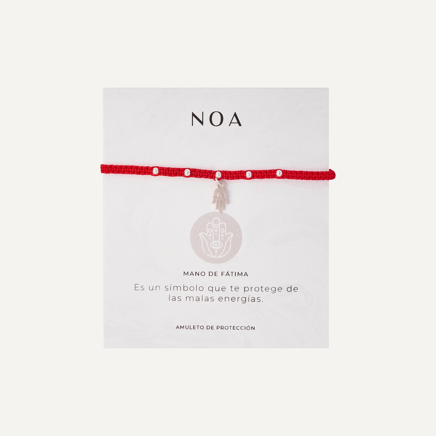 PULSERA DE HILO ROJO TEJIDO MANO DE FÁTIMA