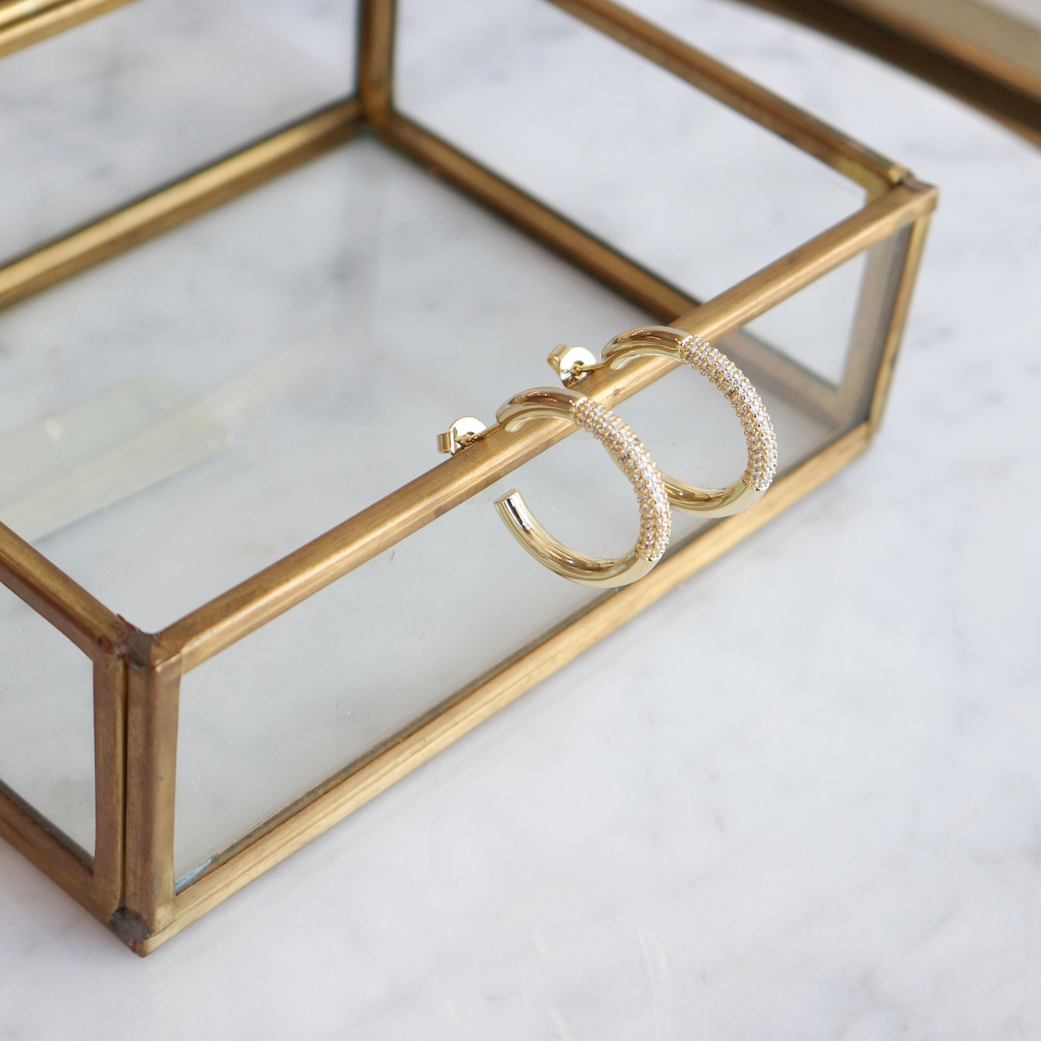 ARGOLLAS BRISA BAÑO DE ORO 23 mm