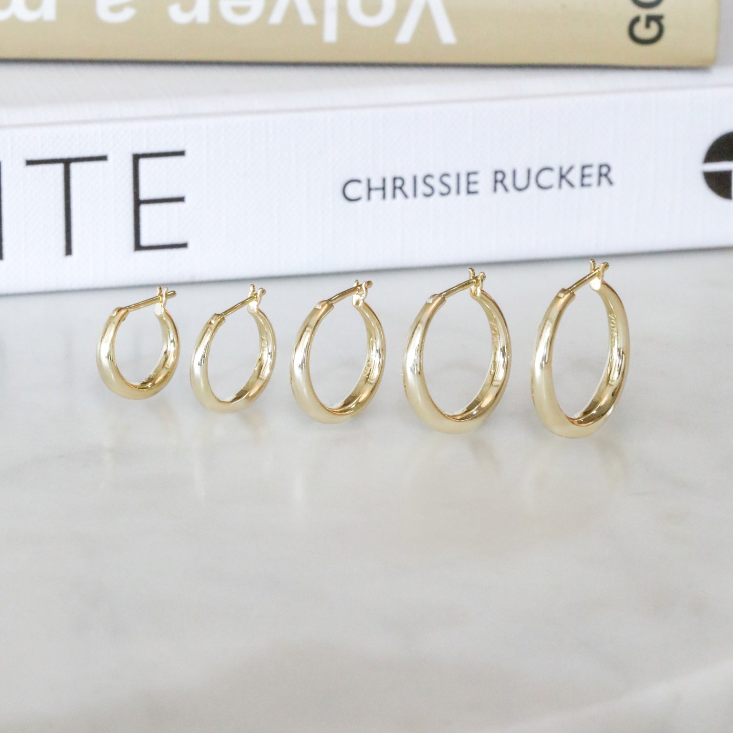 ARGOLLAS MARÍA 22MM BAÑO DE ORO