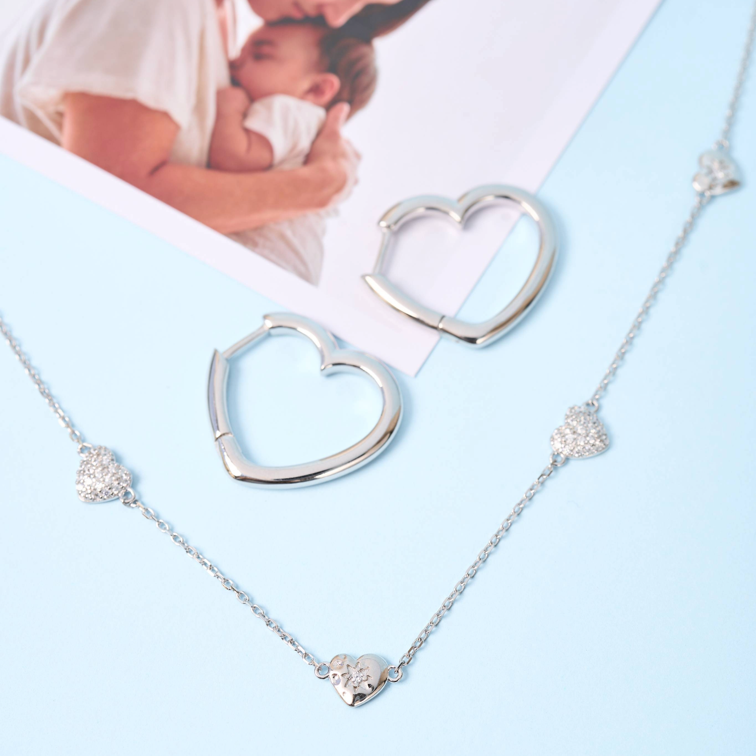 AROS MOM HEART PLATA