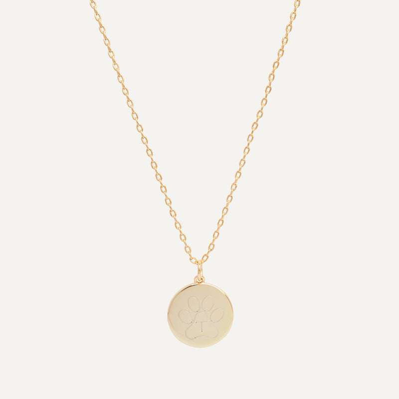 COLLAR MEDALLÓN CIRCULO GRANDE BAÑO DE ORO