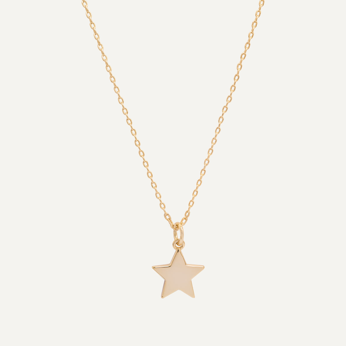 COLLAR MEDALLÓN ESTRELLA BAÑO DE ORO