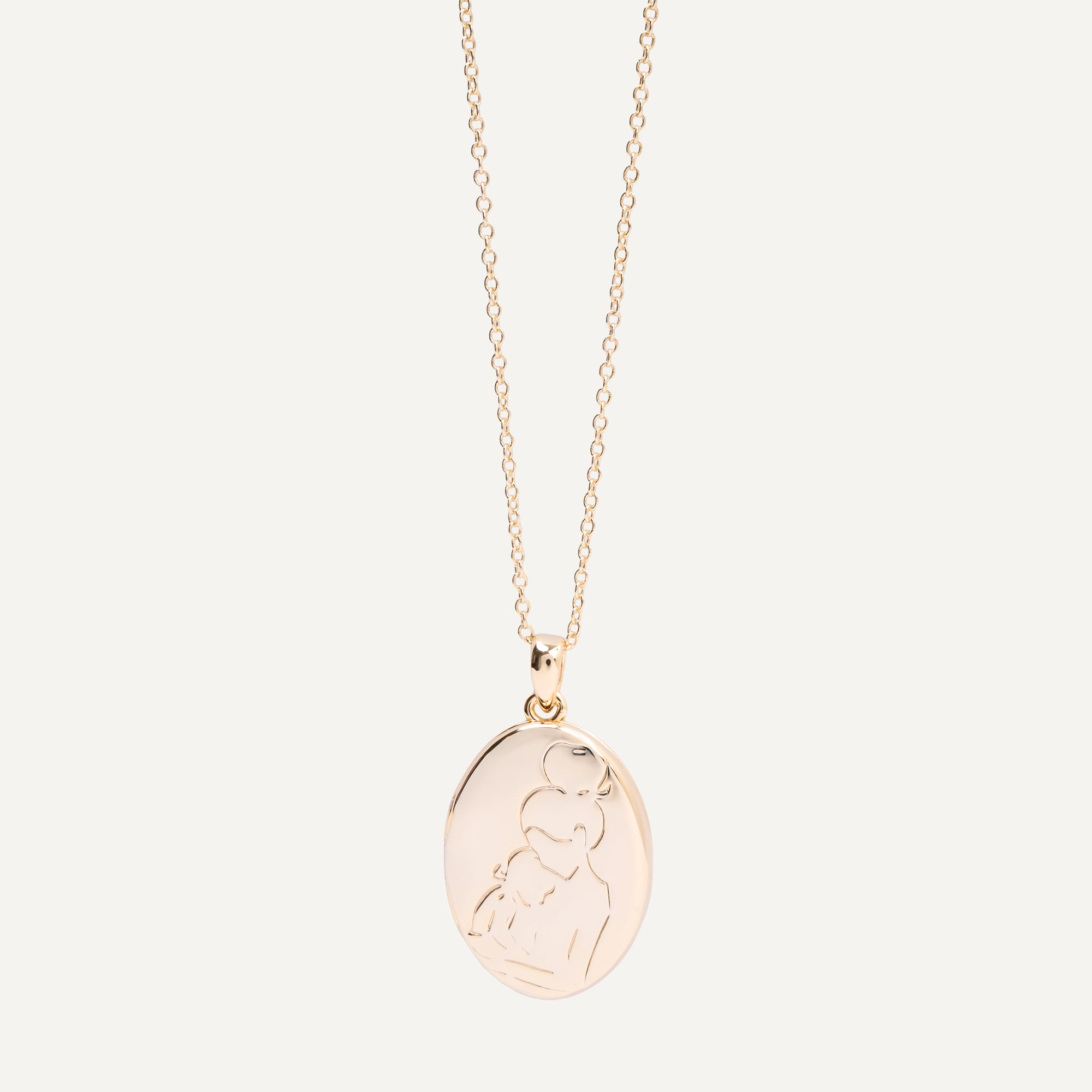 COLLAR RELICARIO MOM BAÑO DE ORO