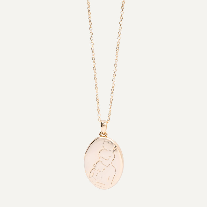 COLLAR RELICARIO MOM BAÑO DE ORO