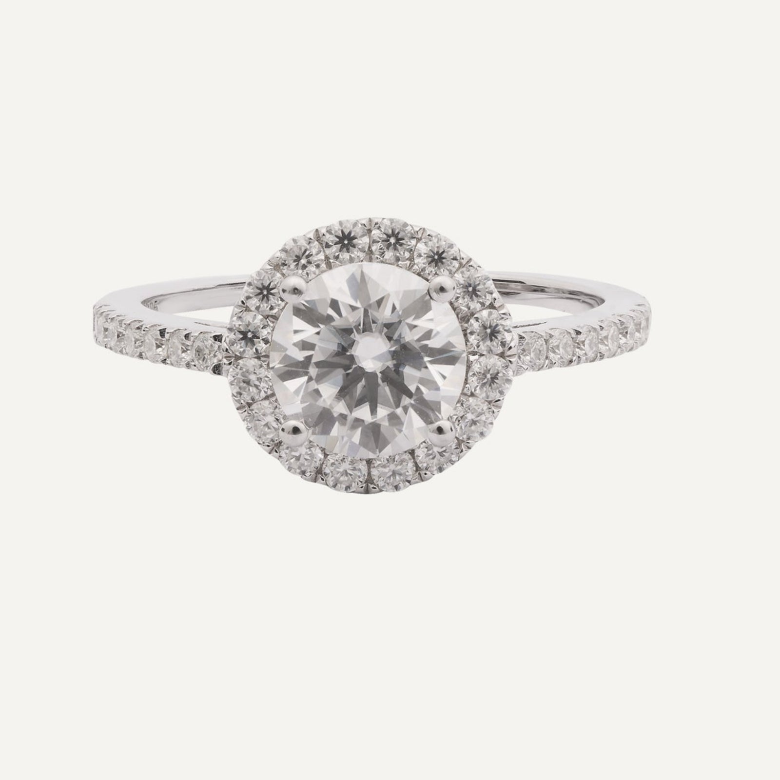 SOLITARIO HALO CON PAVÉ