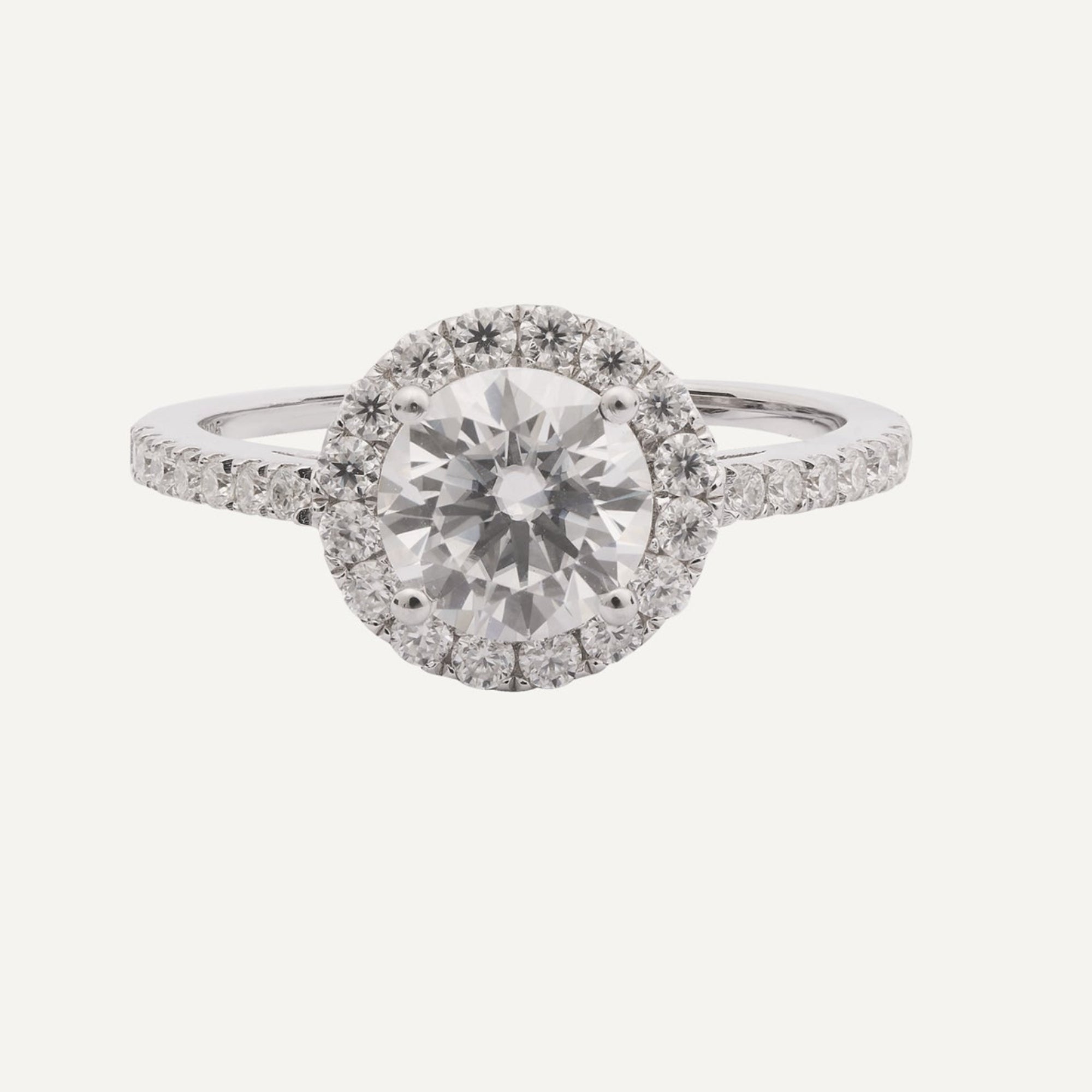 SOLITARIO HALO CON PAVÉ