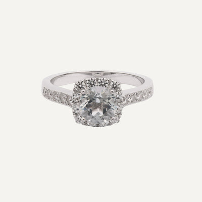 HALO PAVÉ CUSHION