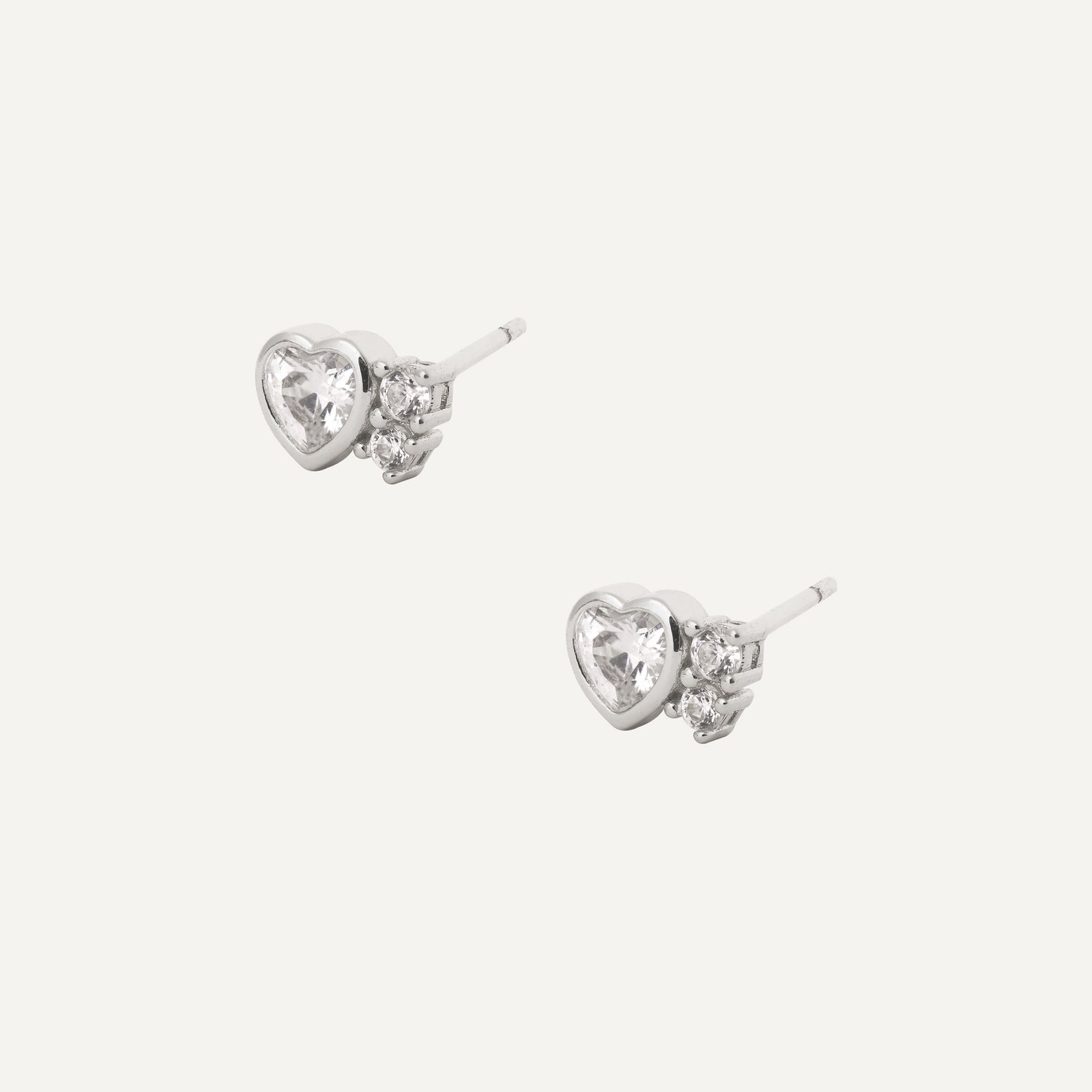 AROS MOM CORAZÓN PUNTO DE LUZ PLATA