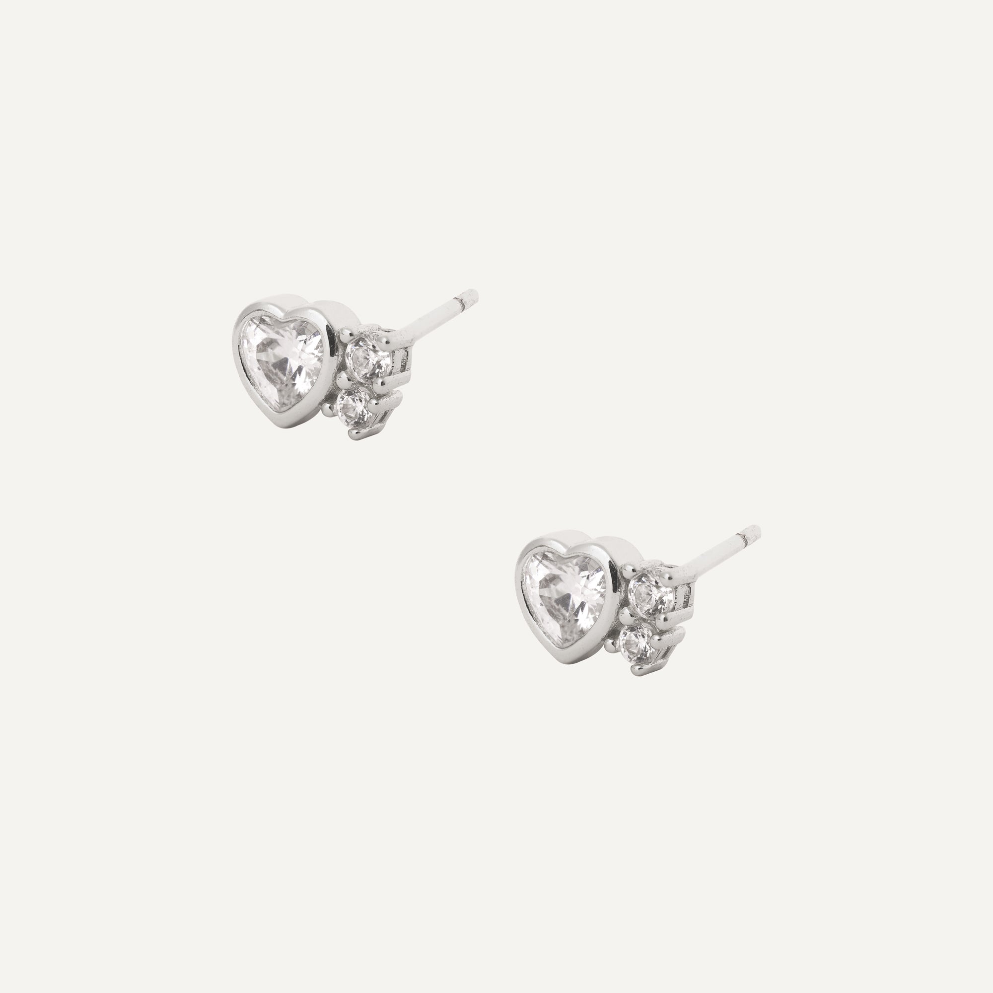 AROS MOM CORAZÓN PUNTO DE LUZ PLATA