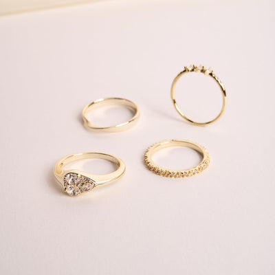 ANILLO TRIANGLE BAÑO DE ORO
