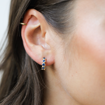 ARGOLLAS INDIGO BAÑO DE ORO