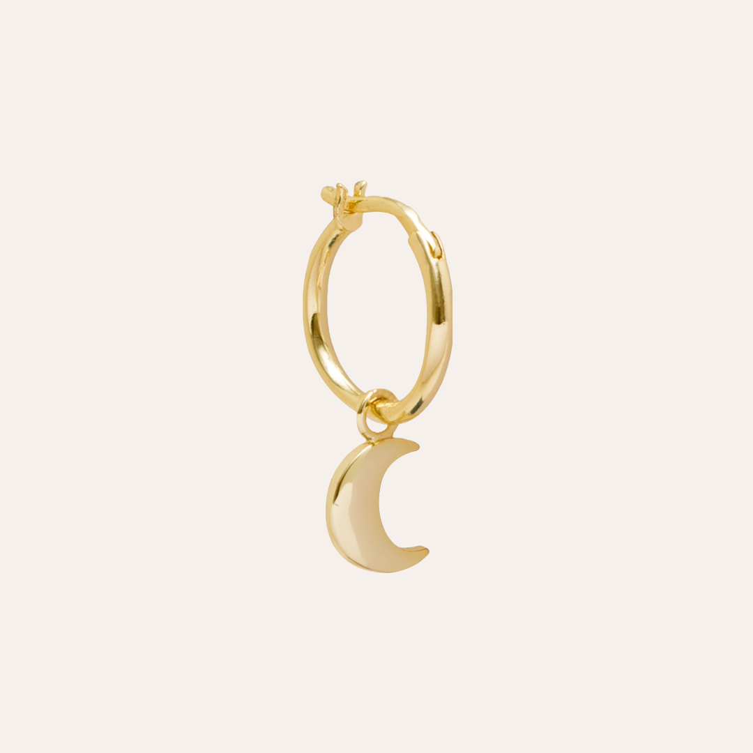 PIERCING MOON BAÑO DE ORO