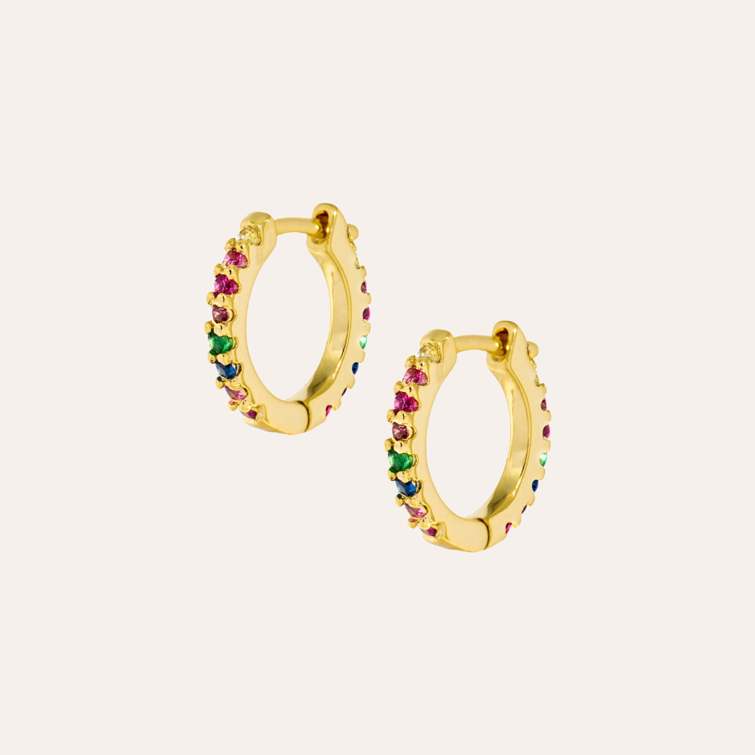 ARGOLLAS MINI RAINBOW BAÑO DE ORO