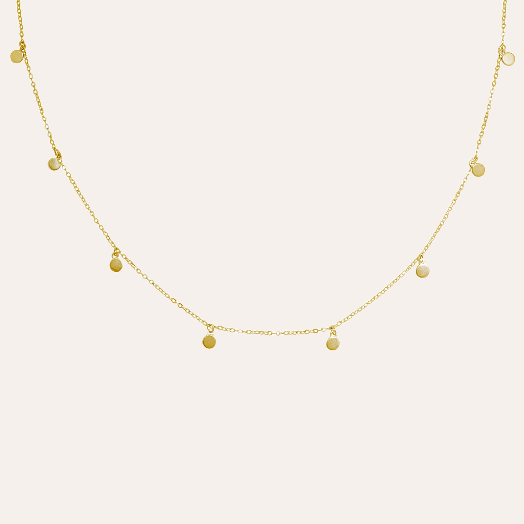 COLLAR COINS BAÑO DE ORO