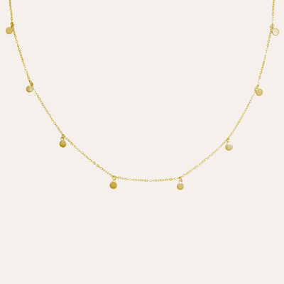 COLLAR COINS BAÑO DE ORO