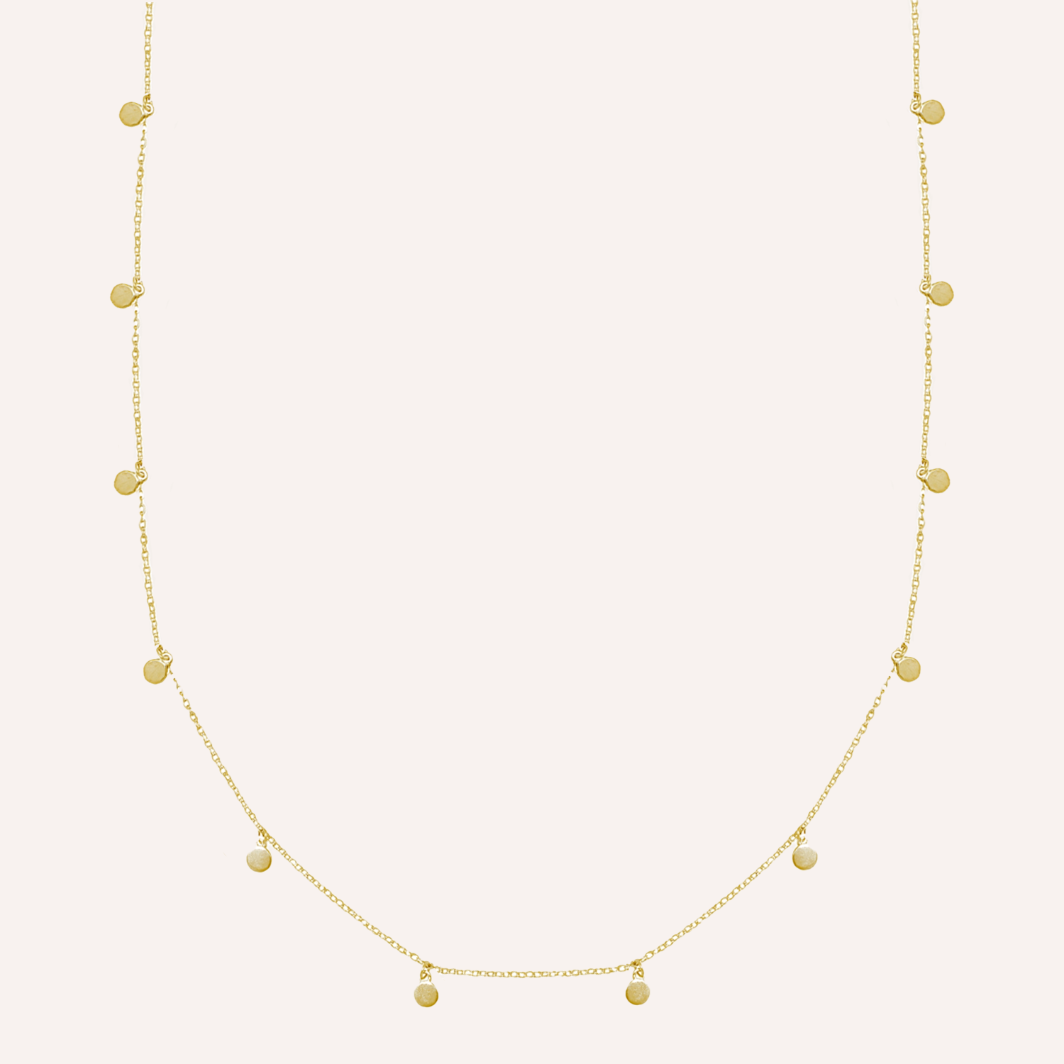 COLLAR COINS BAÑO DE ORO