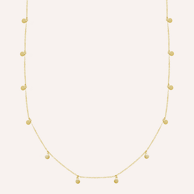 COLLAR COINS BAÑO DE ORO