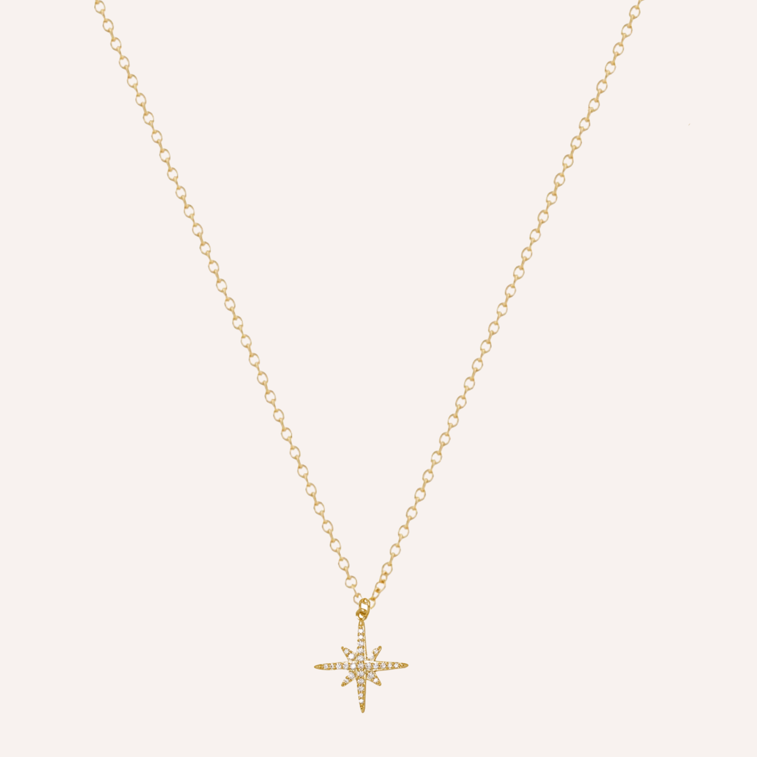 COLLAR ESTRELLA MADI BAÑO DE ORO