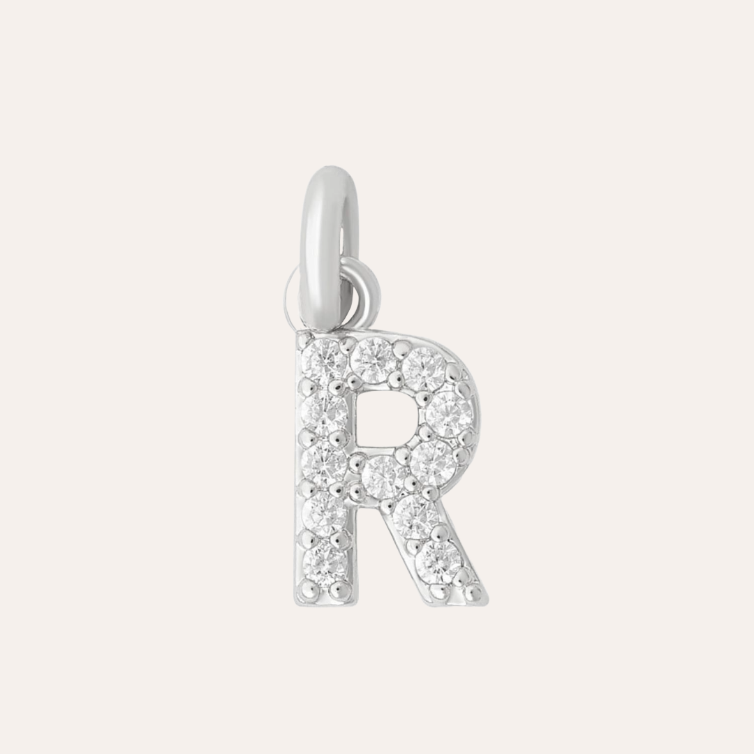 CHARM LETRA R PLATA