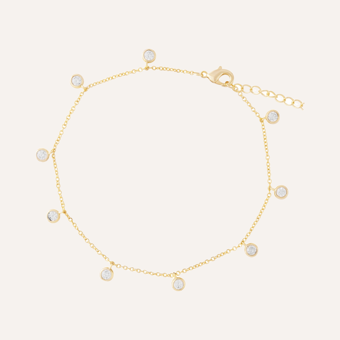 TOBILLERA SHINE BAÑO DE ORO