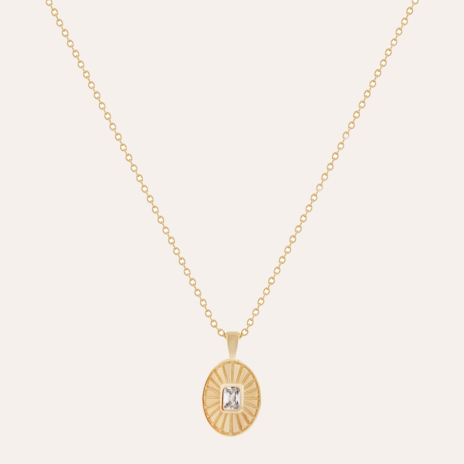 COLLAR LYRA BAÑO DE ORO