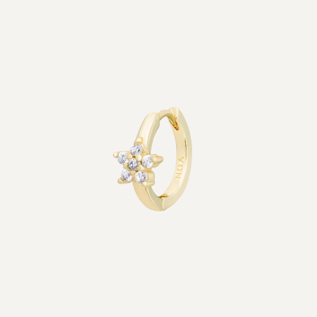 PIERCING LIRIO BAÑO DE ORO