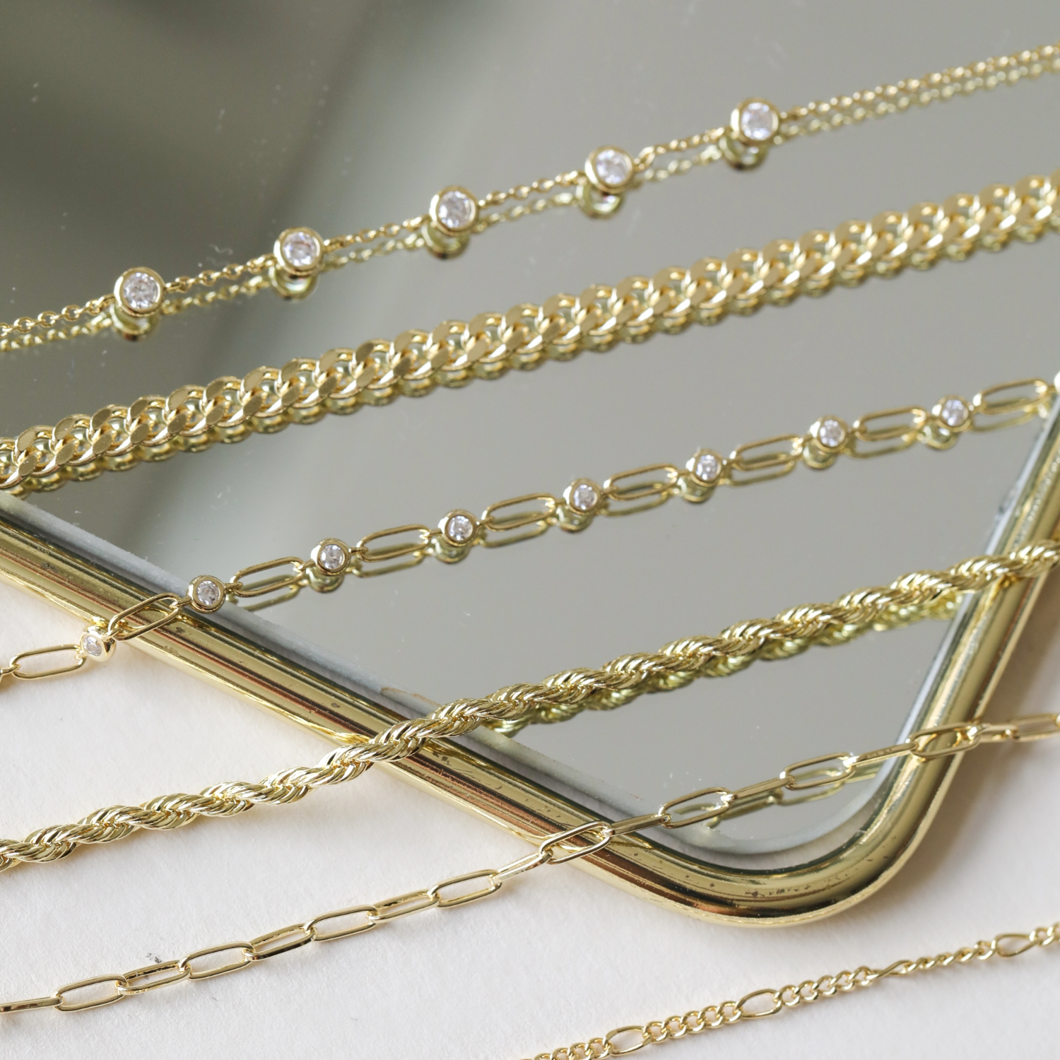 PULSERA AROL BAÑO DE ORO