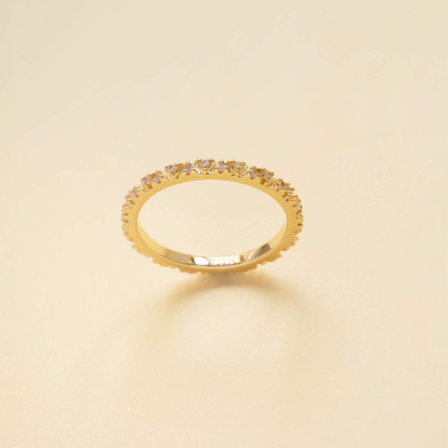 ANILLO TRIANGLE BAÑO DE ORO