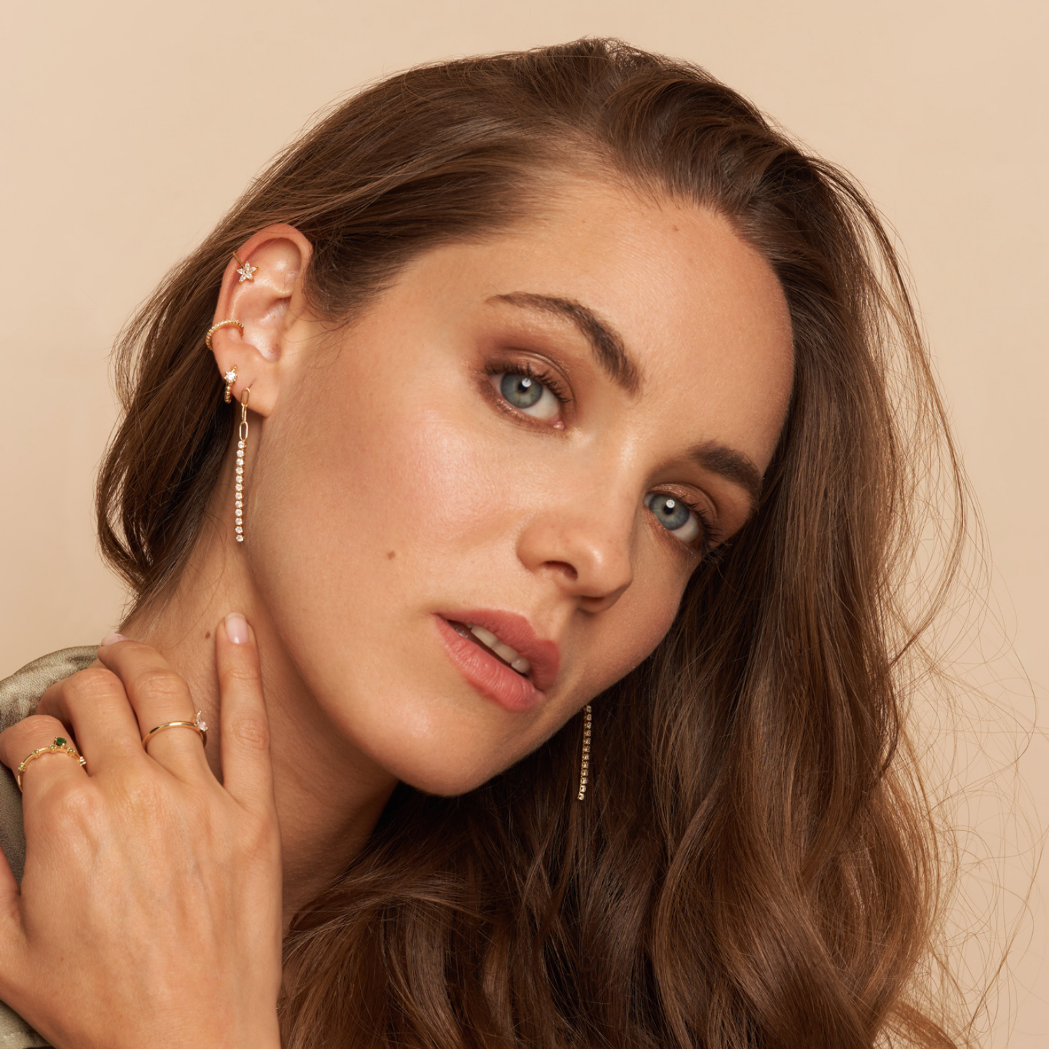 EAR CUFFS MAXI ELISSA BAÑO DE ORO