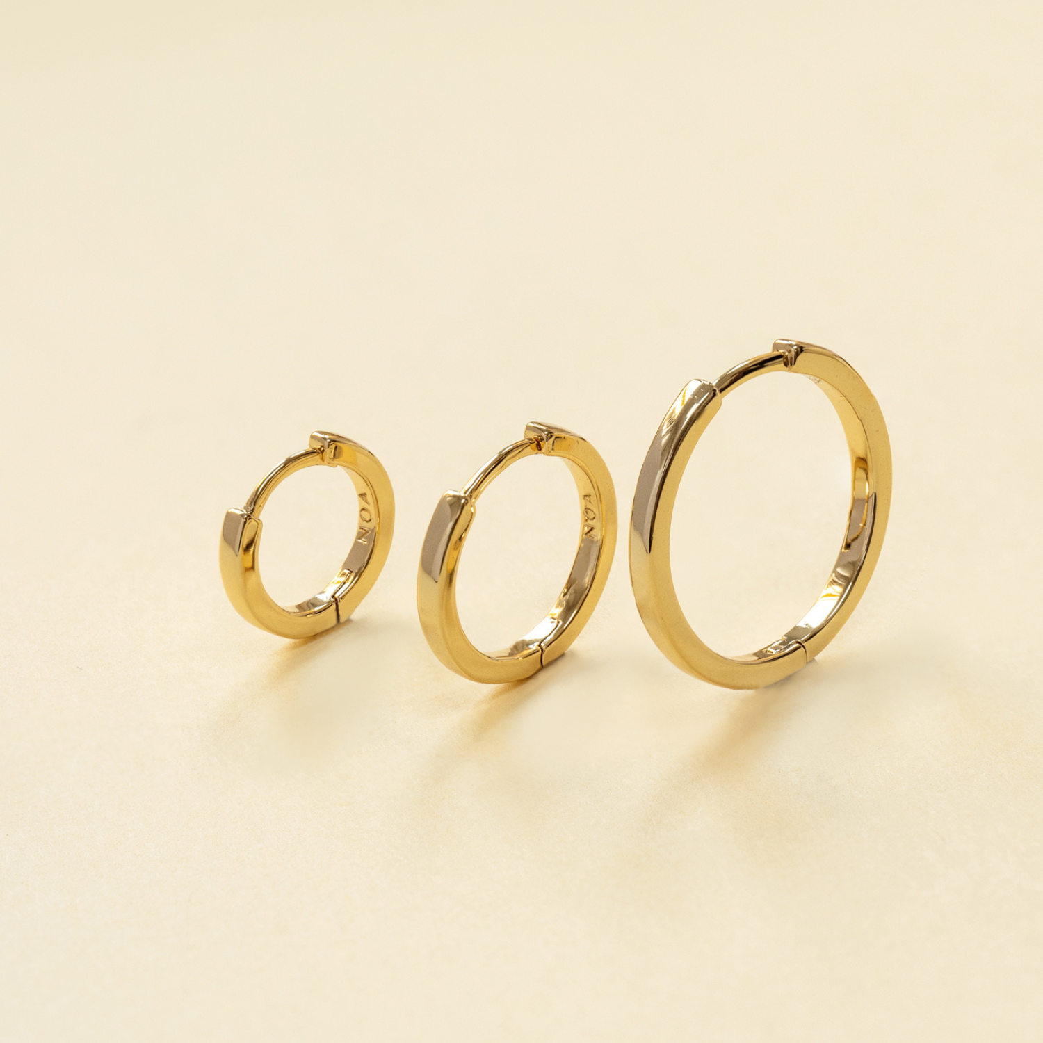 ARGOLLAS MIA BAÑO DE ORO 12MM