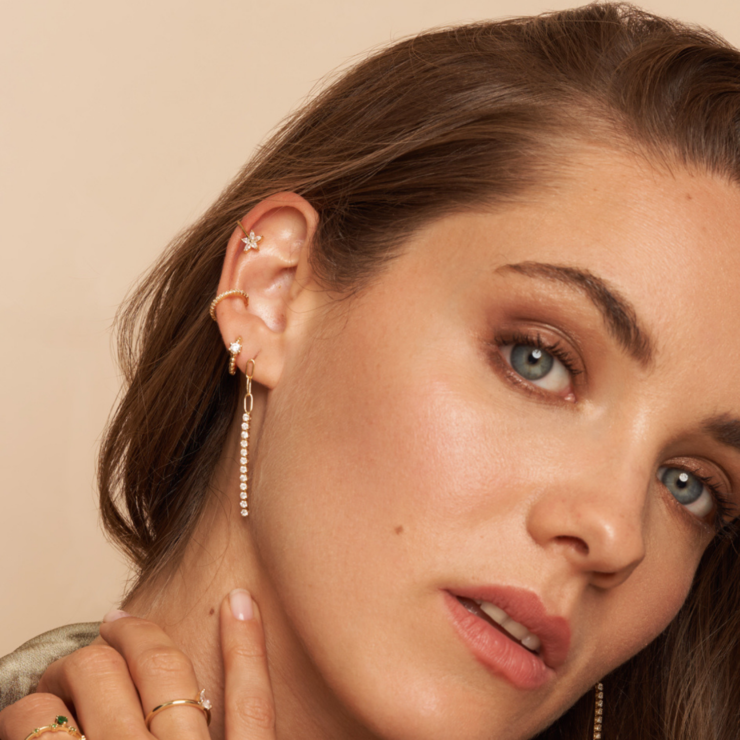 EAR CUFFS MAXI ELISSA BAÑO DE ORO