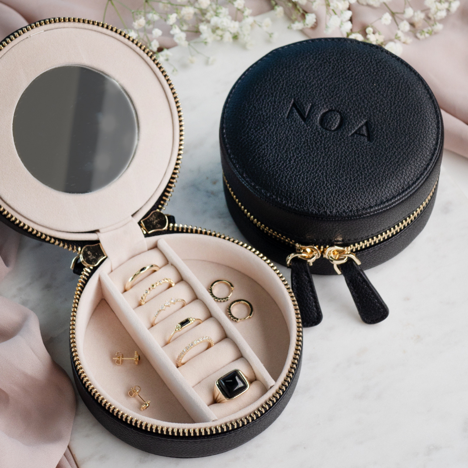 JOYERO REDONDO NEGRO