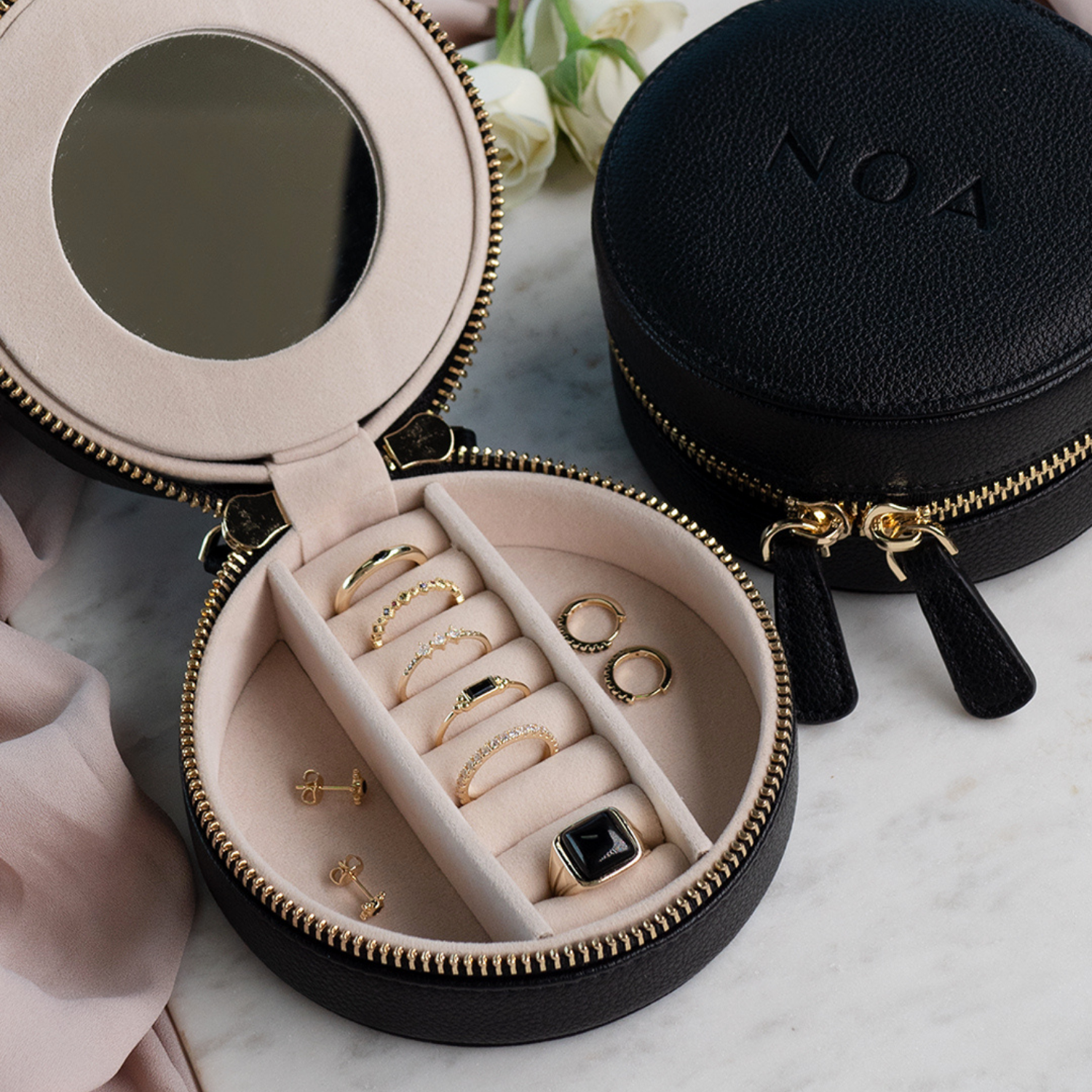 JOYERO REDONDO NEGRO