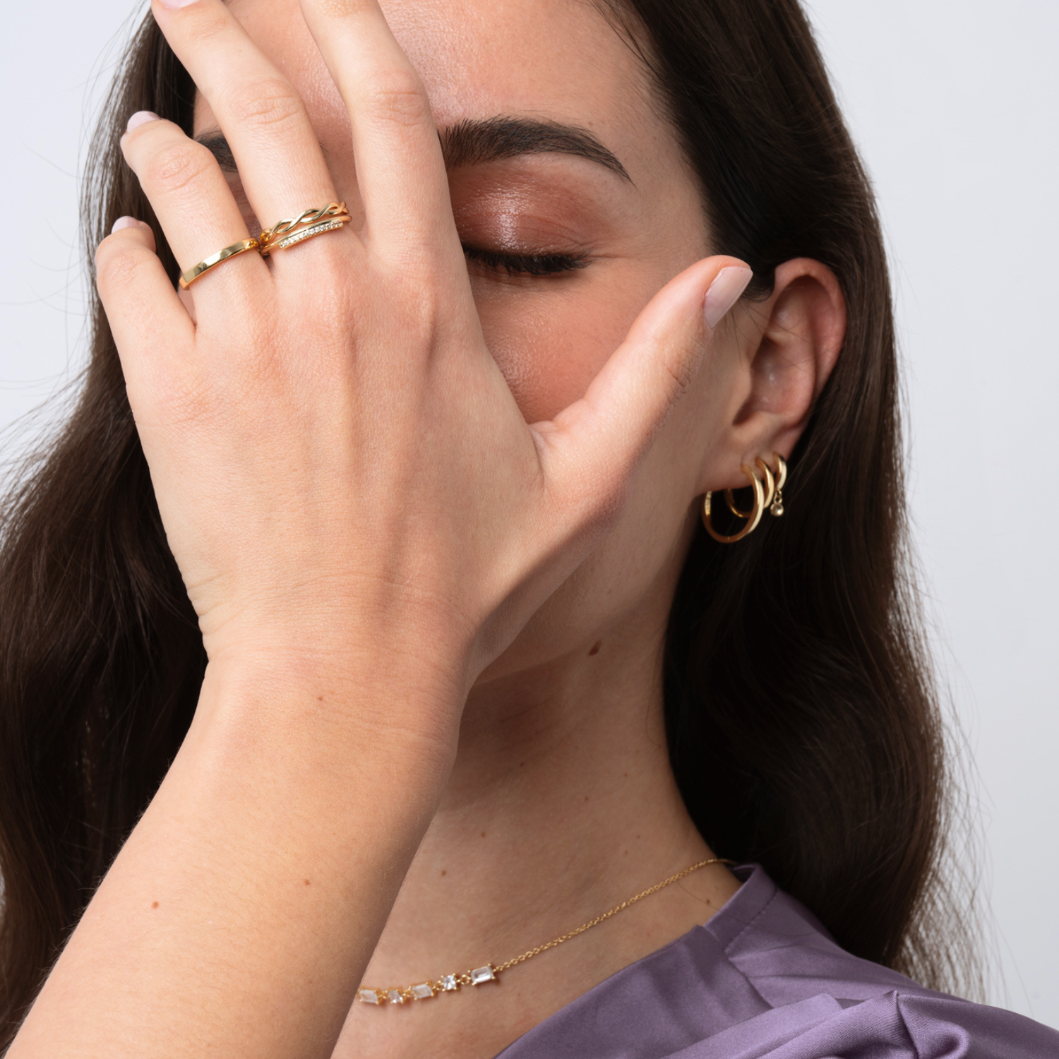 ARGOLLAS MIA BAÑO DE ORO 12MM