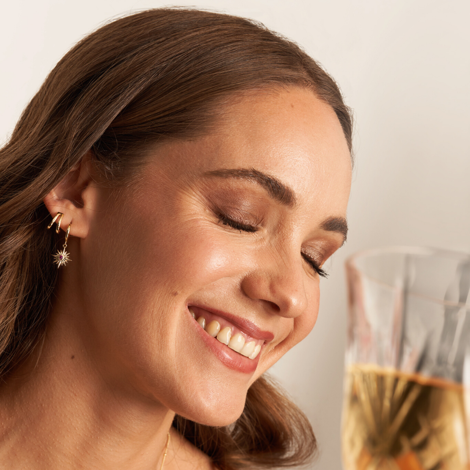 PIERCING IVORY BAÑO DE ORO