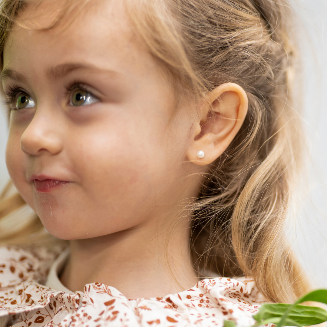 AROS ABRIDORES ORO 18K DE BEBE PERLA