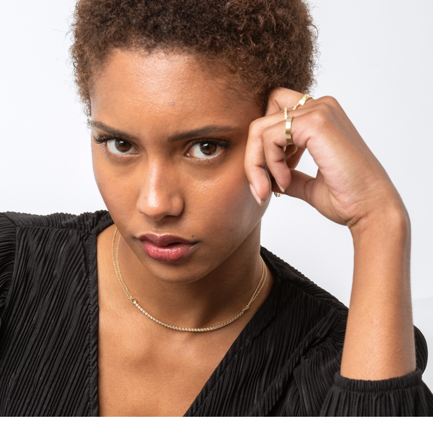 ANILLO TRIANGLE BAÑO DE ORO