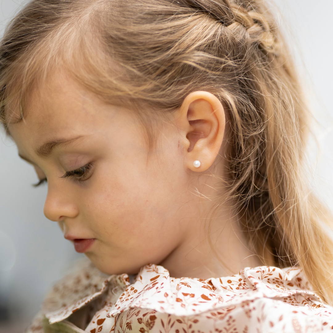 AROS ABRIDORES ORO 18K DE BEBE PERLA