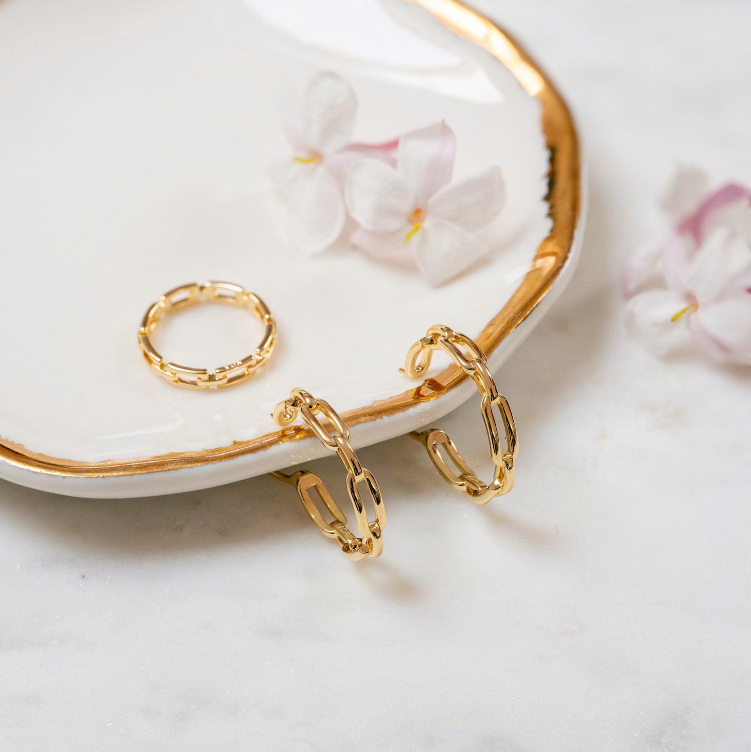 ARGOLLAS CHAIN BAÑO DE ORO