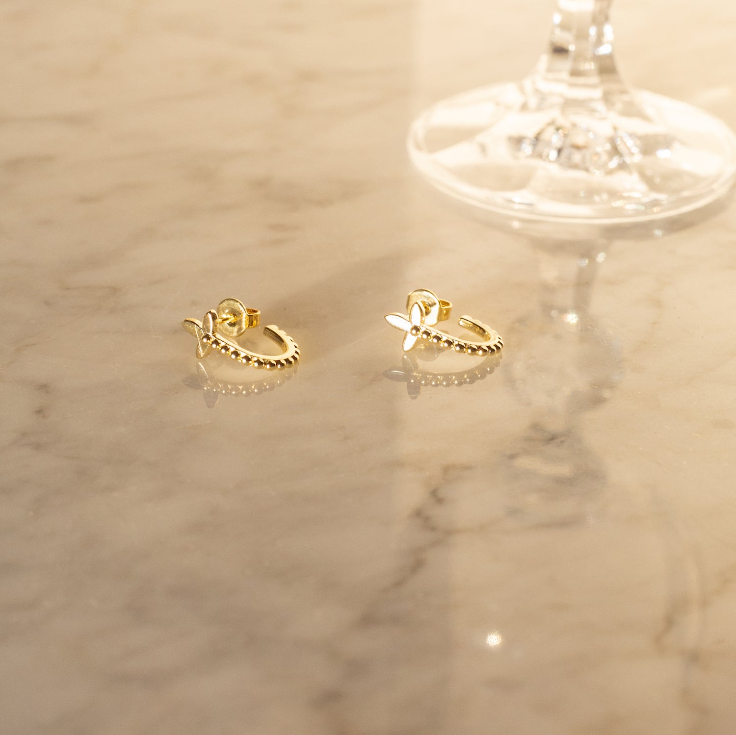 AROS FLOWER BAÑO DE ORO