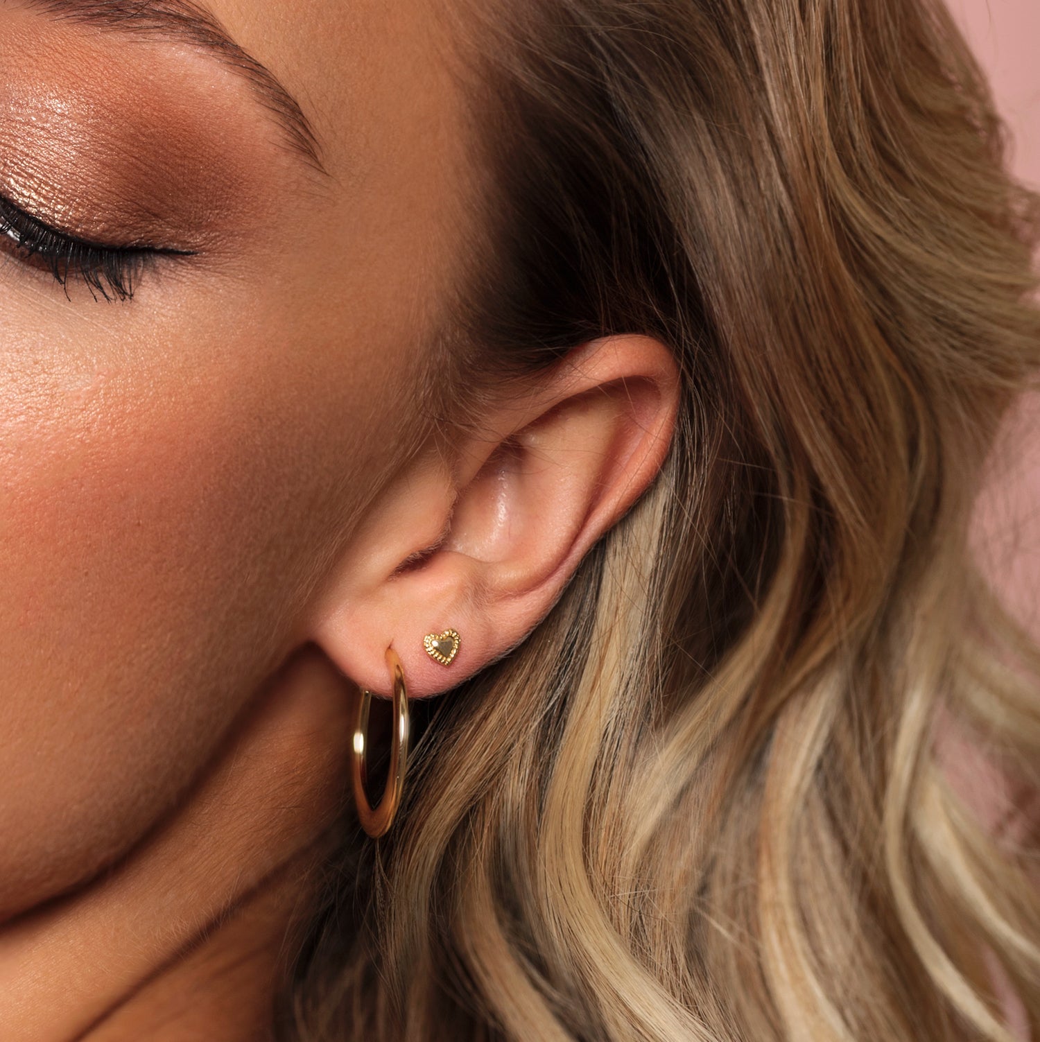 PIERCING HEART BAÑO DE ORO