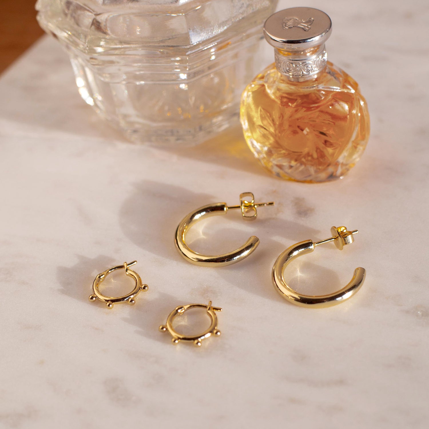 ARGOLLAS KENDALL BAÑO DE ORO 20 MM