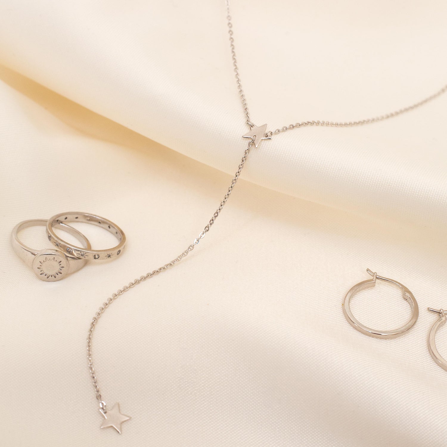 COLLAR CASCADA OLIVIA PLATA