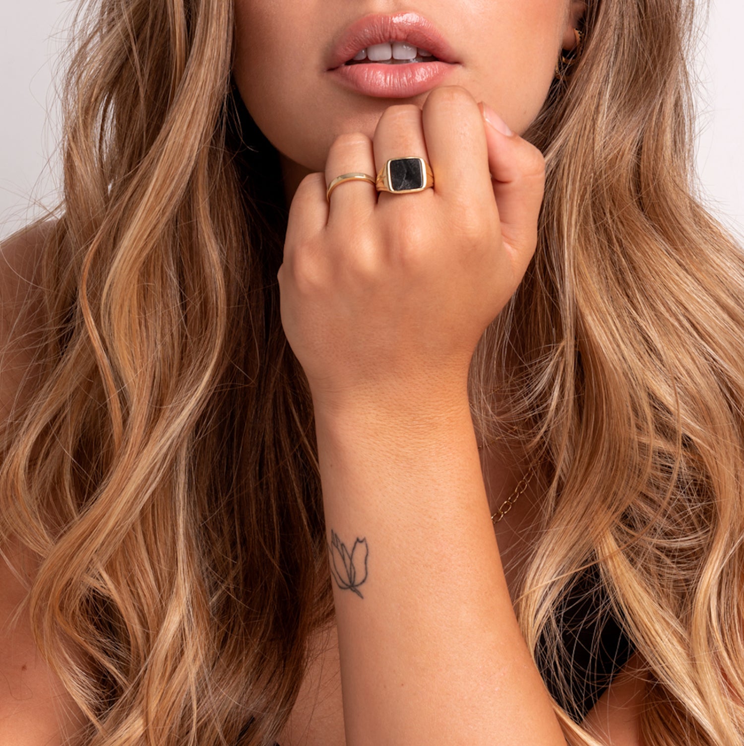 ANILLO BASIC BAÑO DE ORO