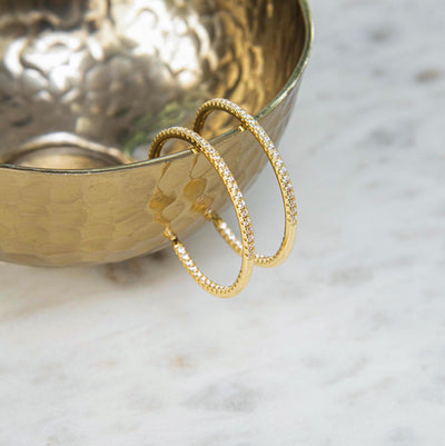 ARGOLLAS WHITE GOLD BAÑO DE ORO