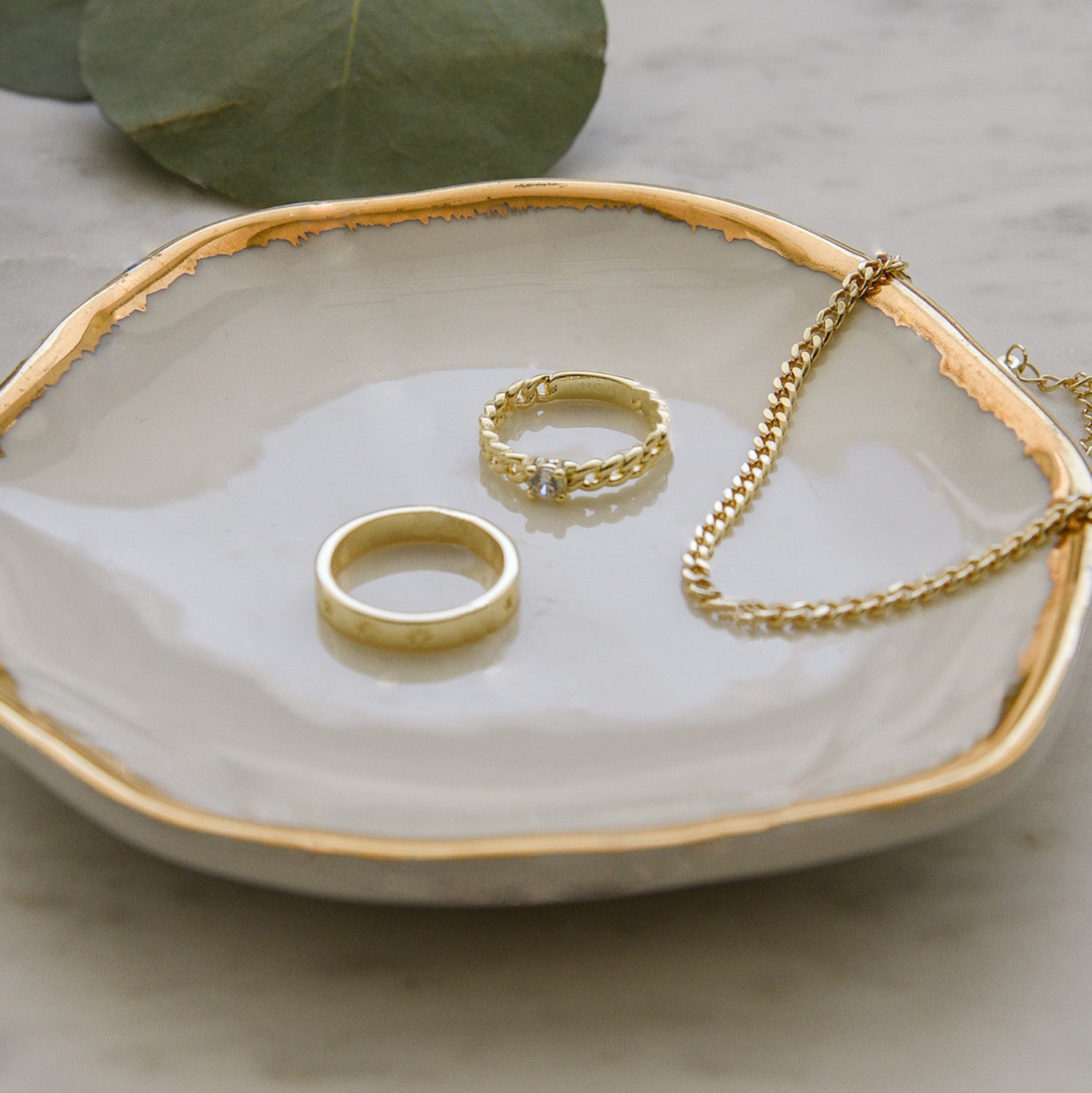 PULSERA DROP BAÑO DE ORO