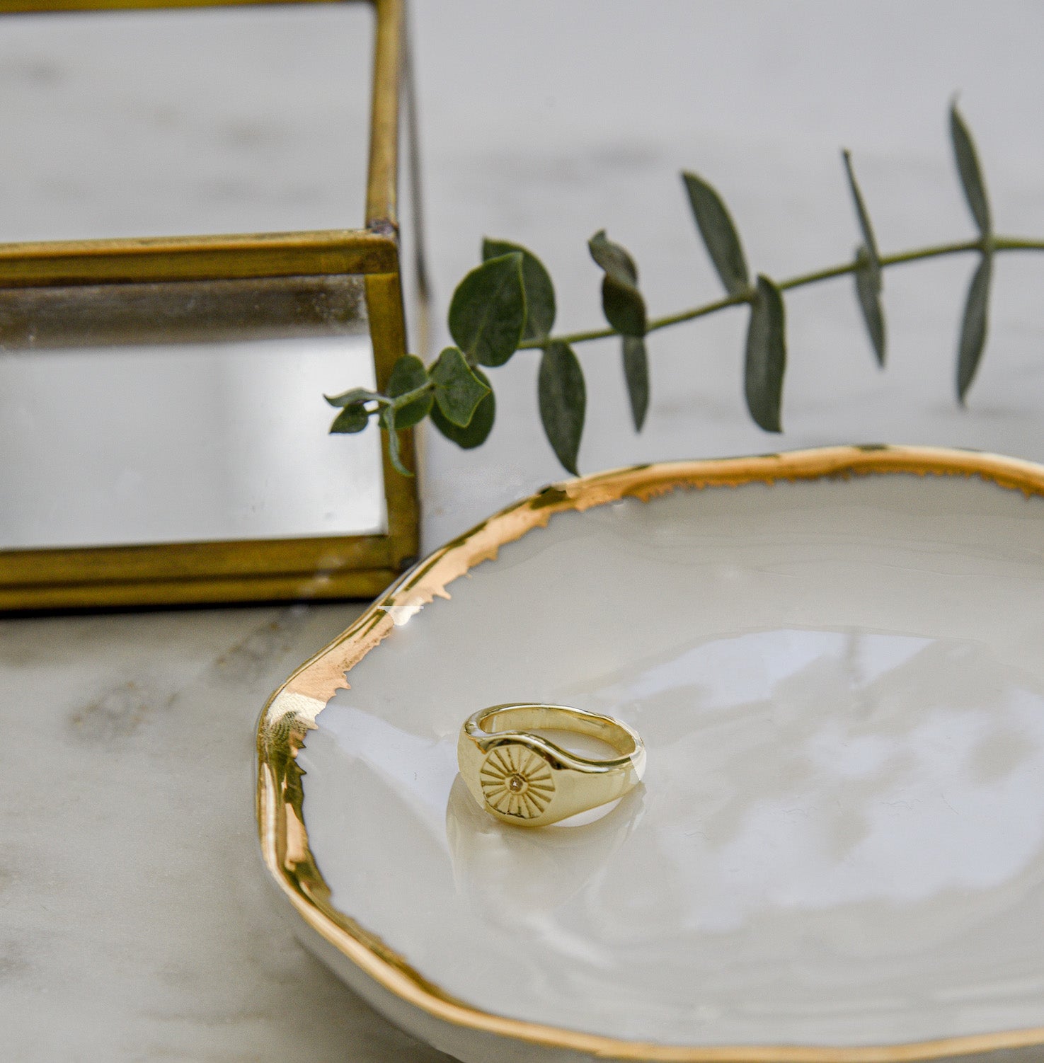 ANILLO SUN SHINE BAÑO DE ORO